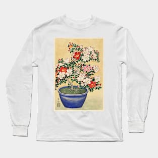 Flower painting, Blooming azalea in blue pot (1920 - 1930) Long Sleeve T-Shirt